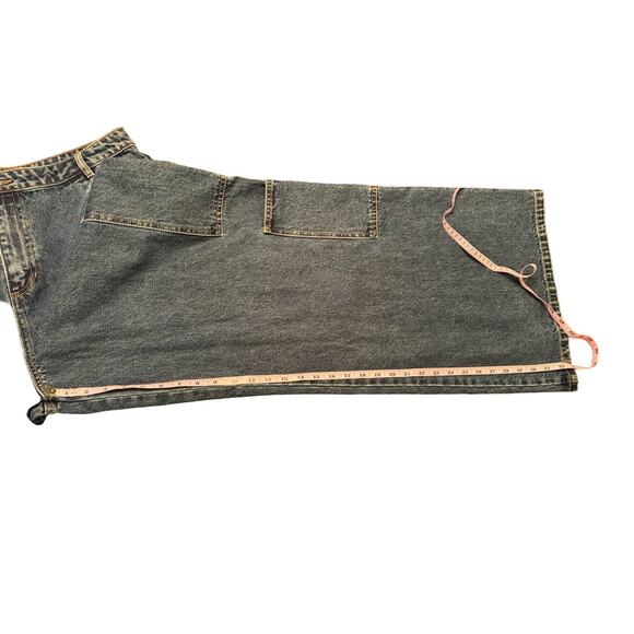 NWT Shona Joy Tovere‎ Wide Leg Cargo Jeans Dark Wash 10 / 30 - Picture 15 of 16